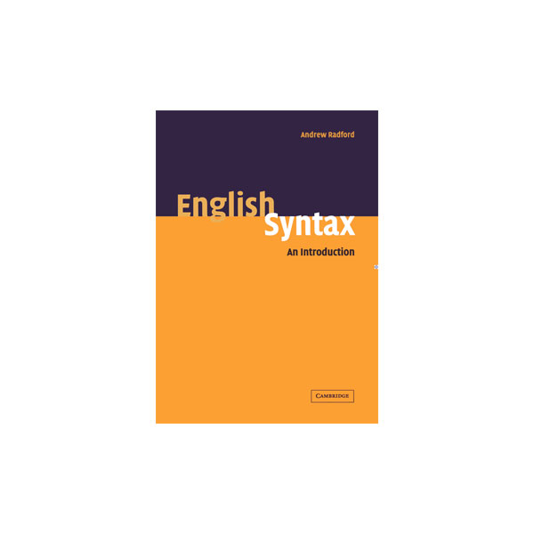 English Syntax an Introduction